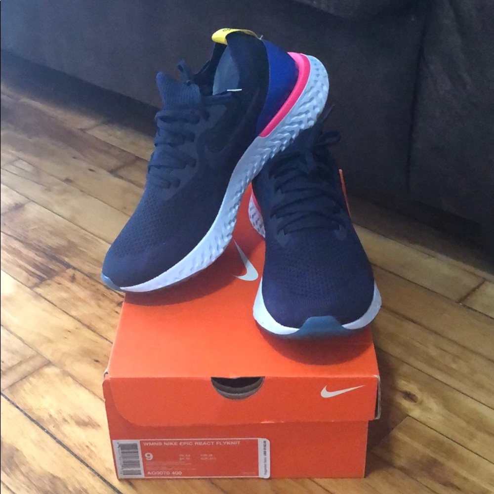 Nike Epic React Flyknit running shoes